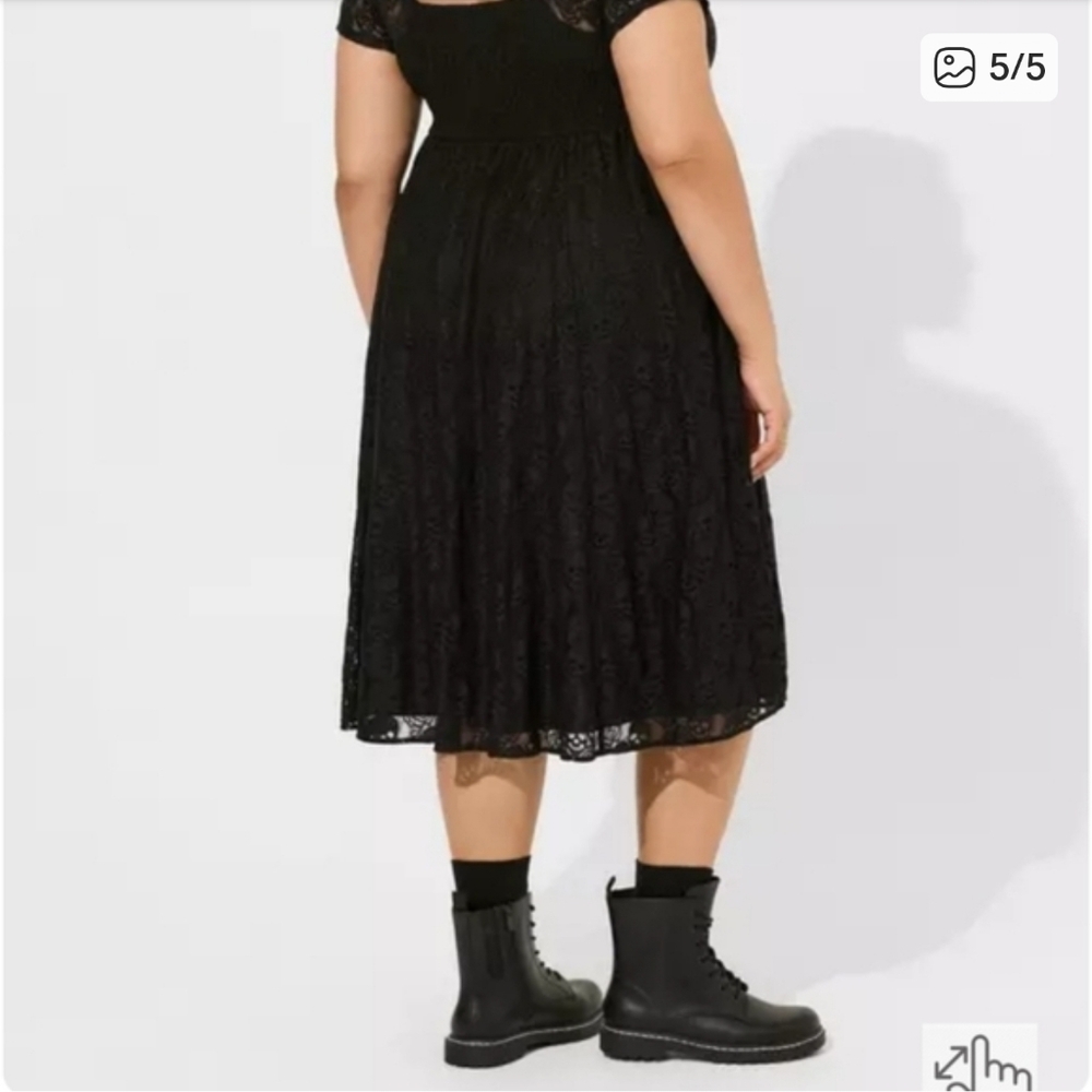 NWT Betsey Johnson X Torrid Cap Sleeve Lace Dress - Picture 11 of 13